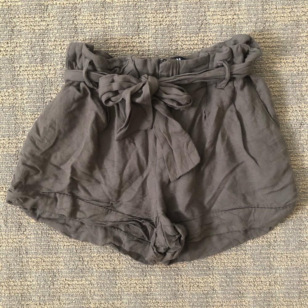 Forever 21 Paper-bag Waist Shorts